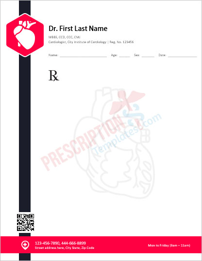 cardiologist-prescription-template