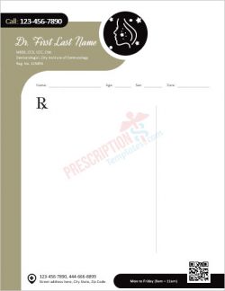 dermatologist-prescription-template