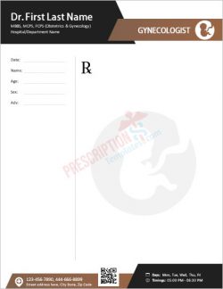 obstetrician-gynecologist-prescription-template