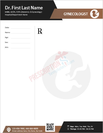 obstetrician-gynecologist-prescription-template