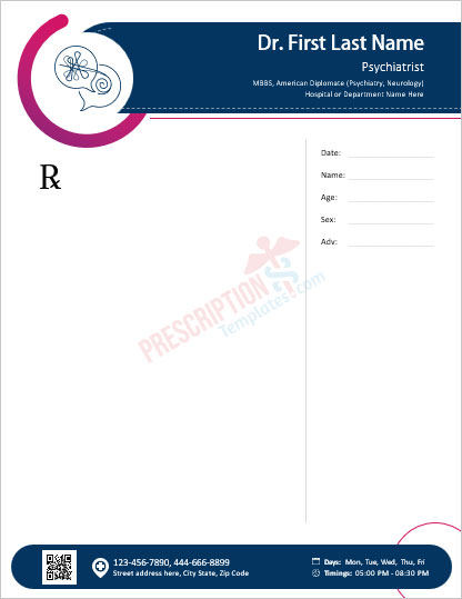 psychiatrist-prescription-template