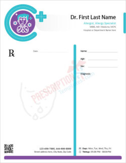 allergist-prescription-template
