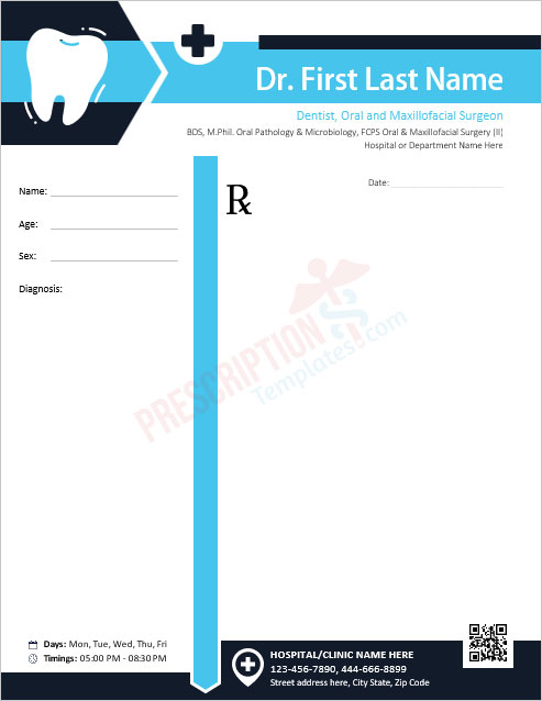 dentist-prescription-template