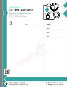 5+ Free Prescription Pad Designs for Diagnosticians in MS Word