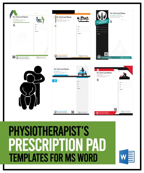 Medical Prescription Templates for Physiotherapists & Chiropractors in MS Word