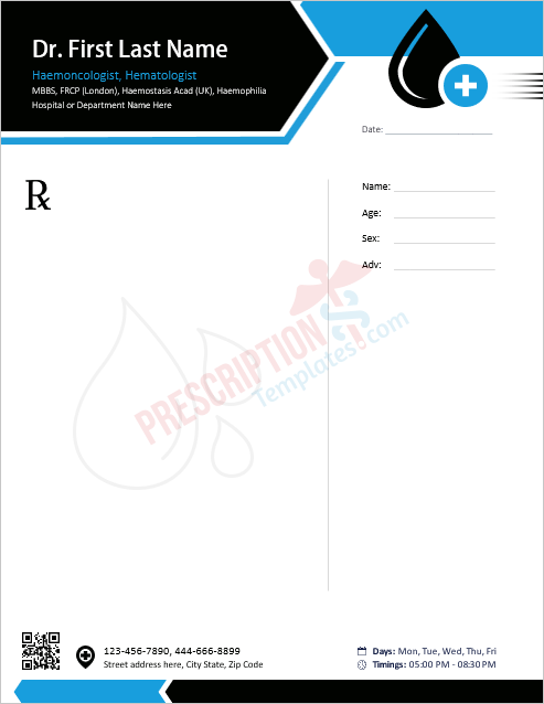 hematologist-prescription-template-2
