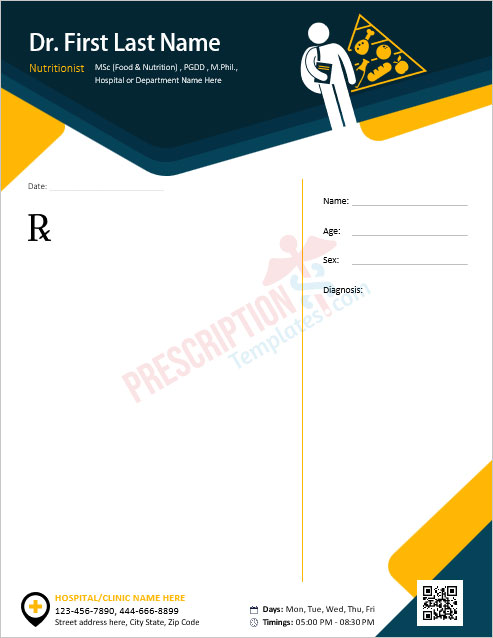 nutritionist-prescription-template
