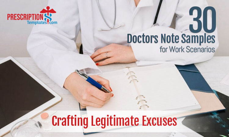 doctors note templates for work