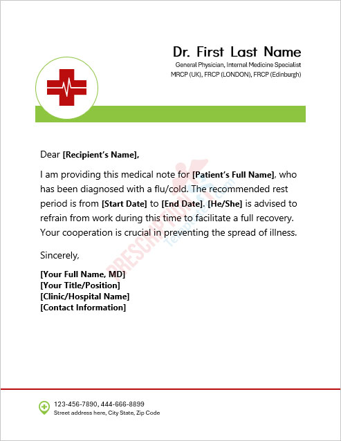 doctors-note-medical-certificate-for-flu-cold