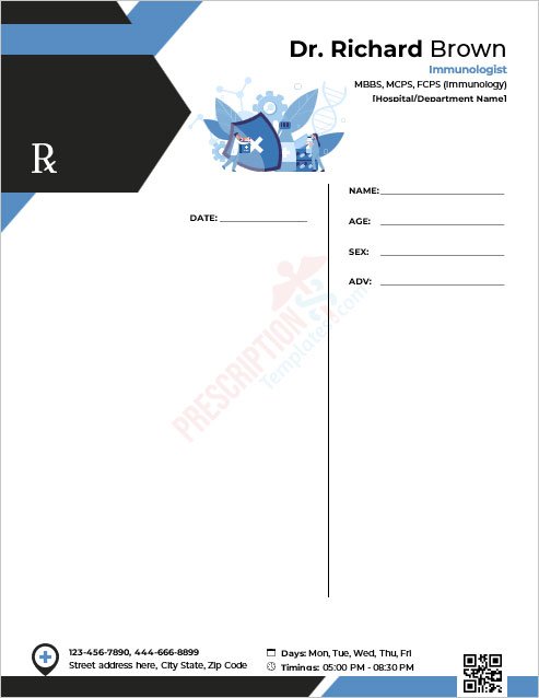Immunologist-Prescription-Template-7