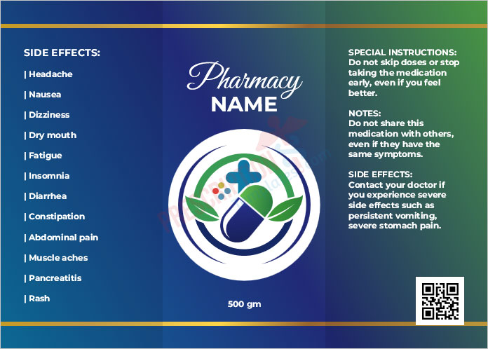 Side Effects and Warning Label Template