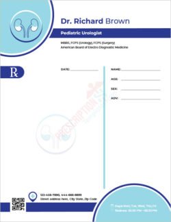 Pediatric Urologist Prescription Template