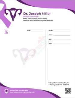 Urologic Oncologist Prescription Template