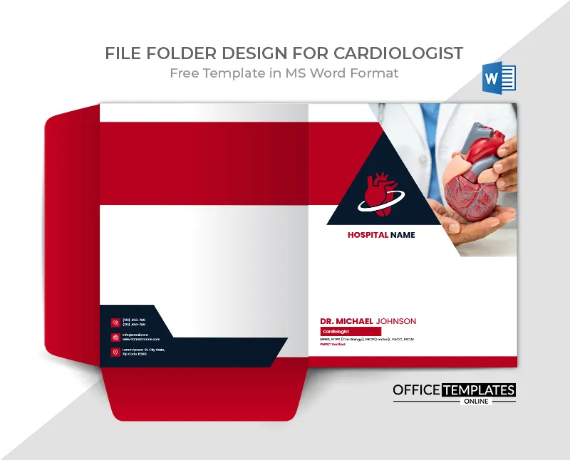 cardiologist-file-folder-template