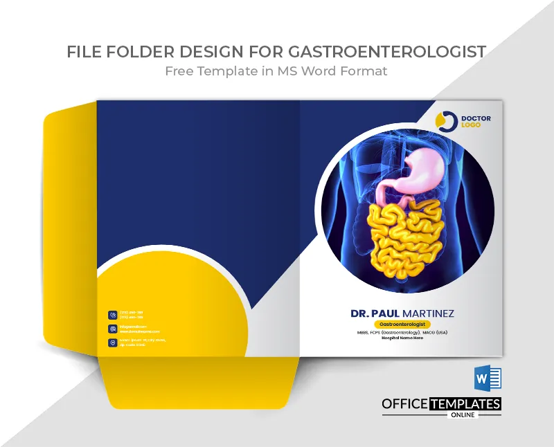 Gastroenterologist Document Folder Template