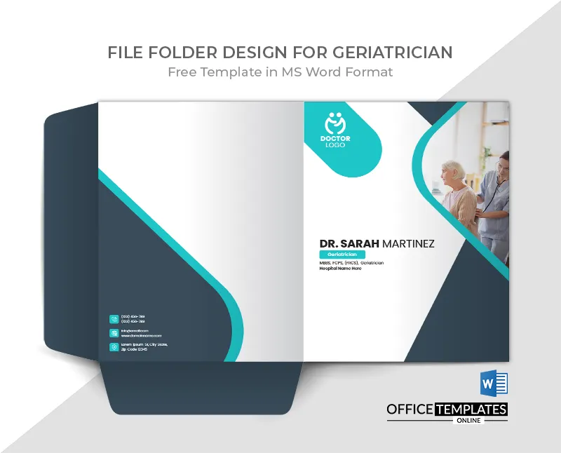 Geriatrician Record Folder Template