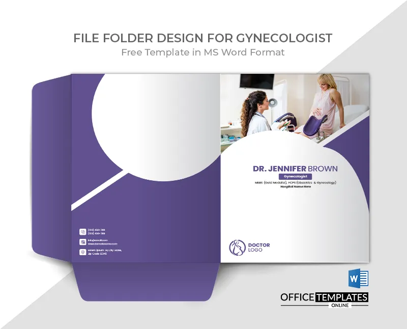 Gynecologist Record Folder Template