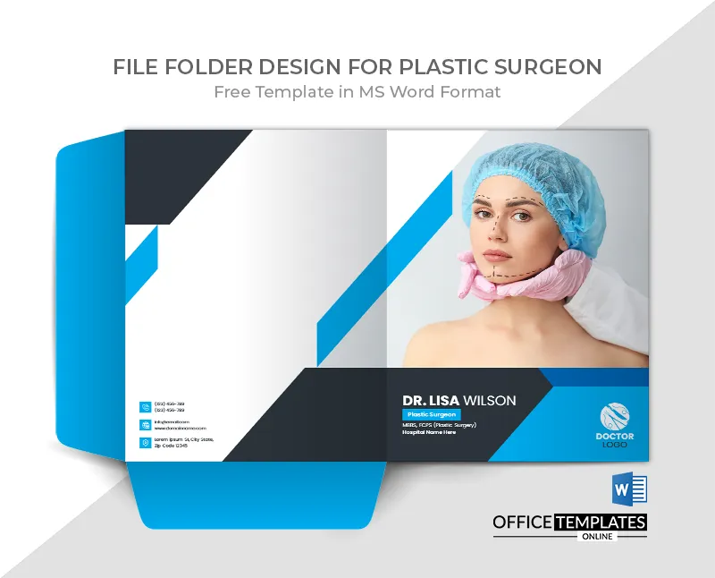 Plastic Surgeon Prescription Folder Template