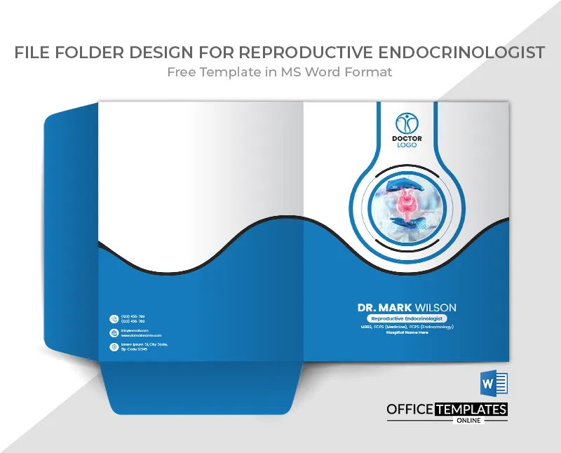 Reproductive Endocrinologist Document Folder Template