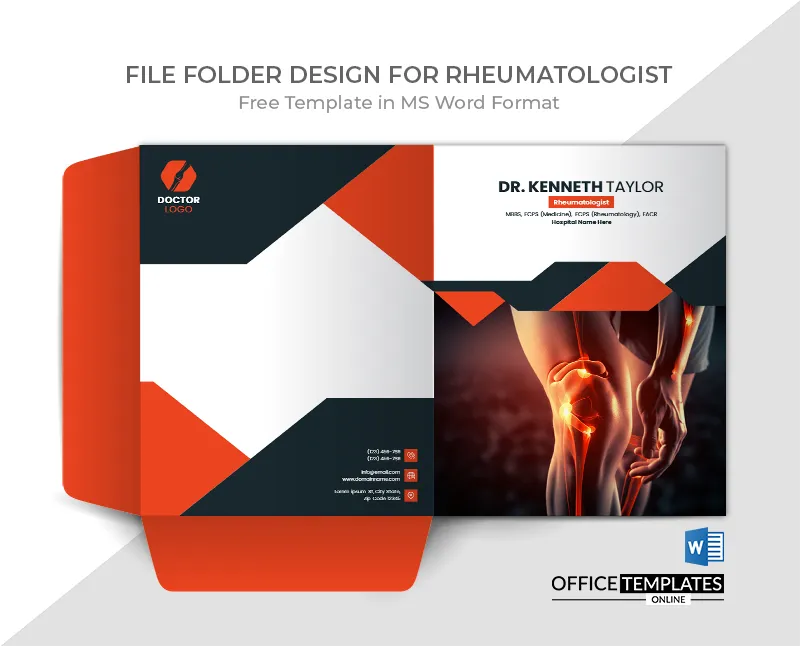 Rheumatologist Prescription Folder Template