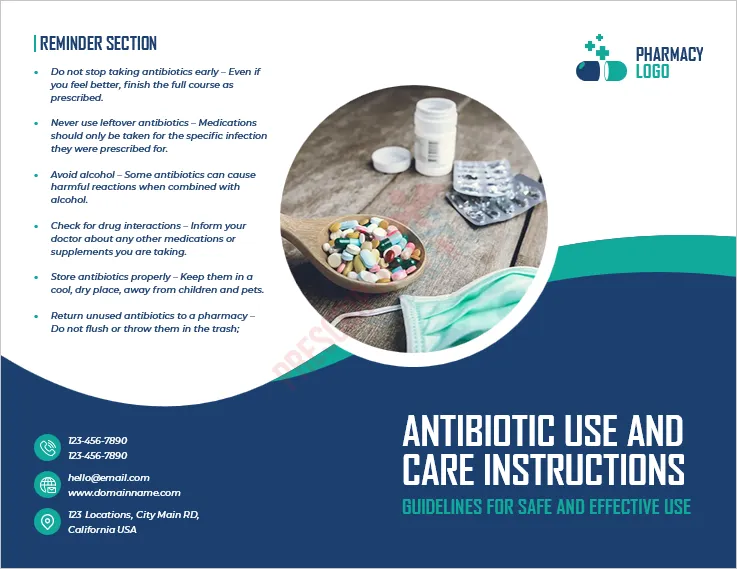 Free Antibiotic Use and Care Handout