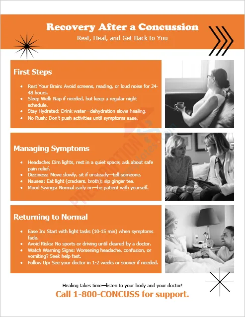 Recovery After a Concussion Handout