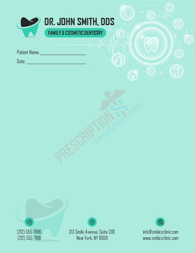 Dentist Letterhead Template (Word DOCX)