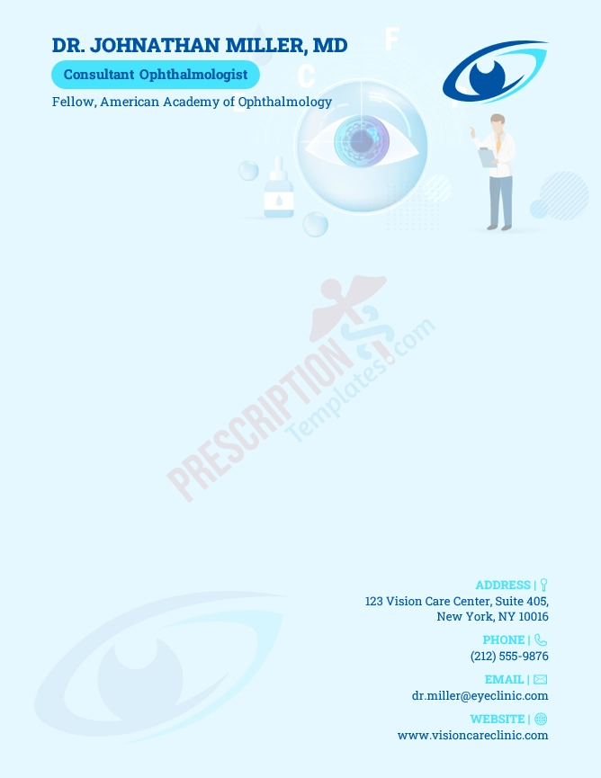 Ophthalmologist Letterhead Template (Word DOCX)