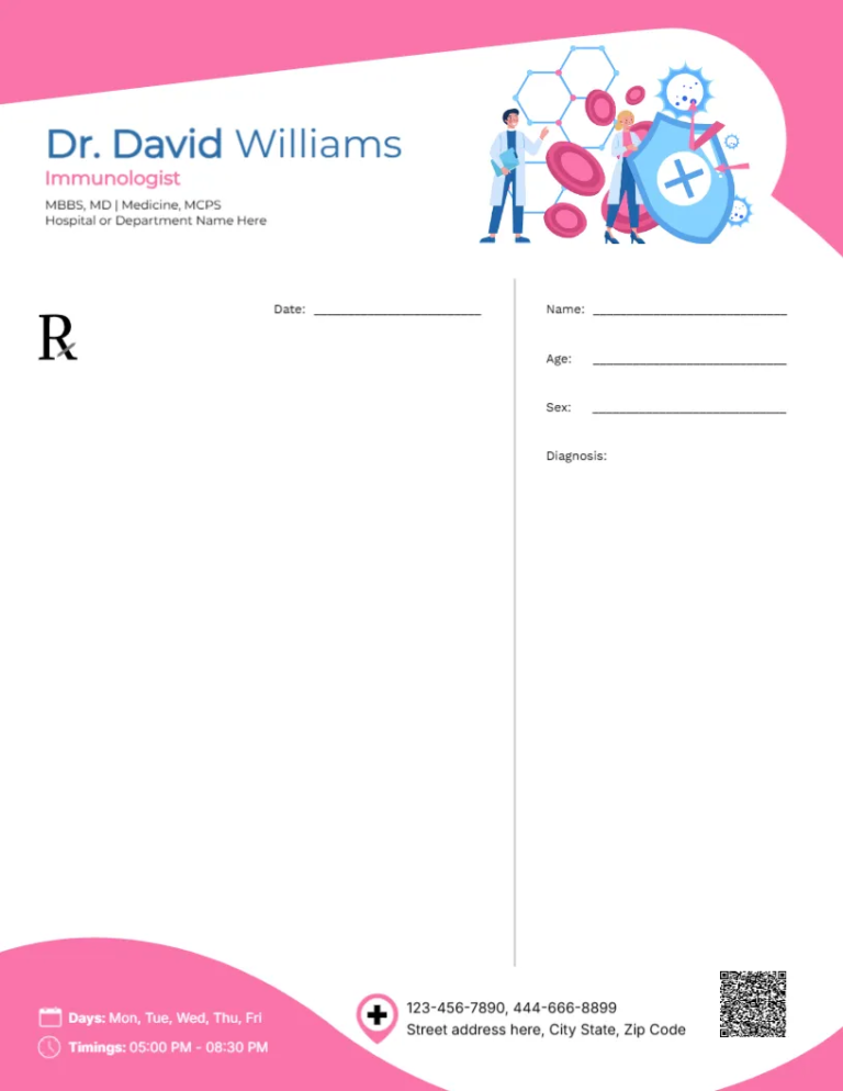 Allergist Prescription Template – 08