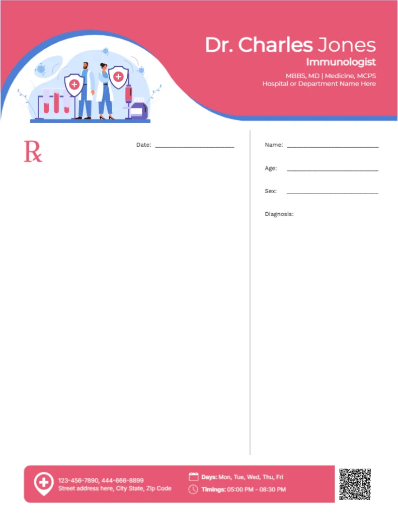Allergist Prescription Template – 10