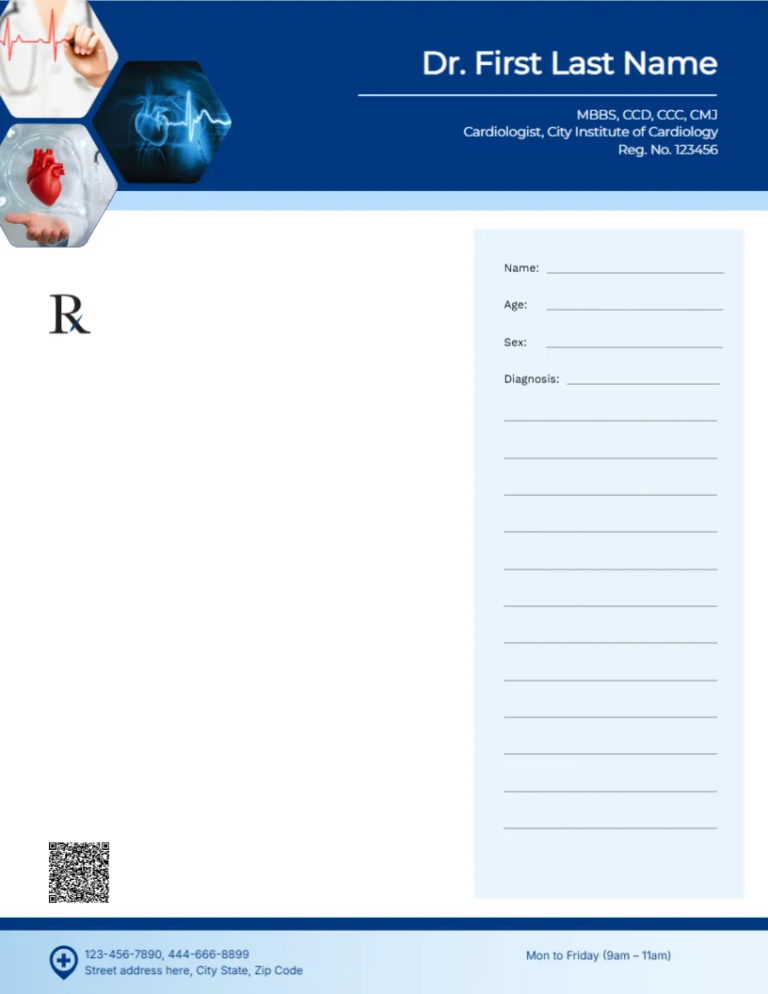 Cardiologist Prescription Design – 03