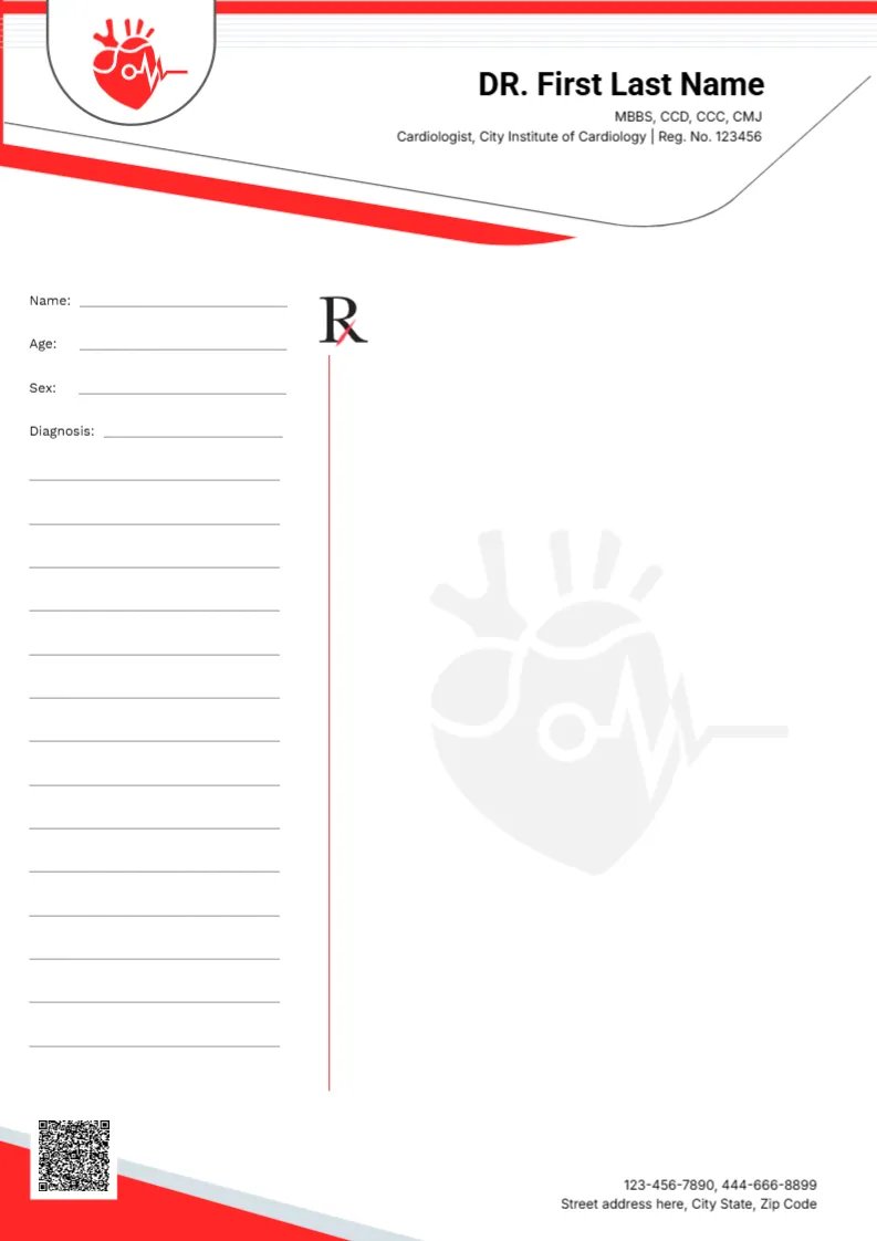 Cardiologist Prescription Design – 04