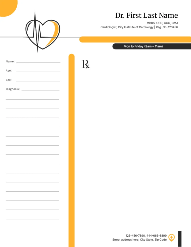 Cardiologist Prescription Design – 05