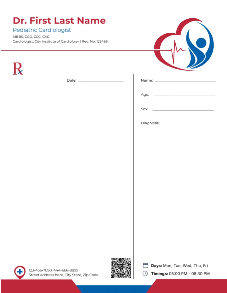 Pediatric Cardiologist Prescription