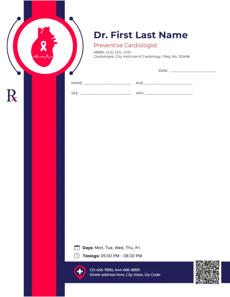 Preventive Cardiologist Prescription