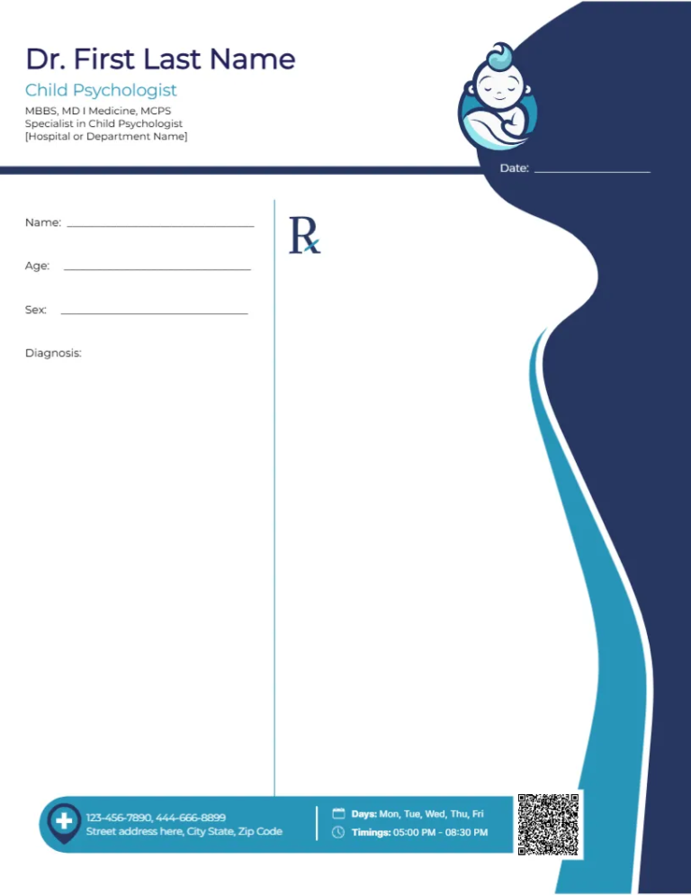 Child Psychologist Prescription