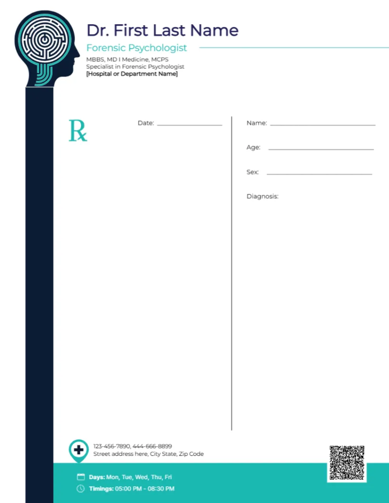 Forensic Psychologist Prescription
