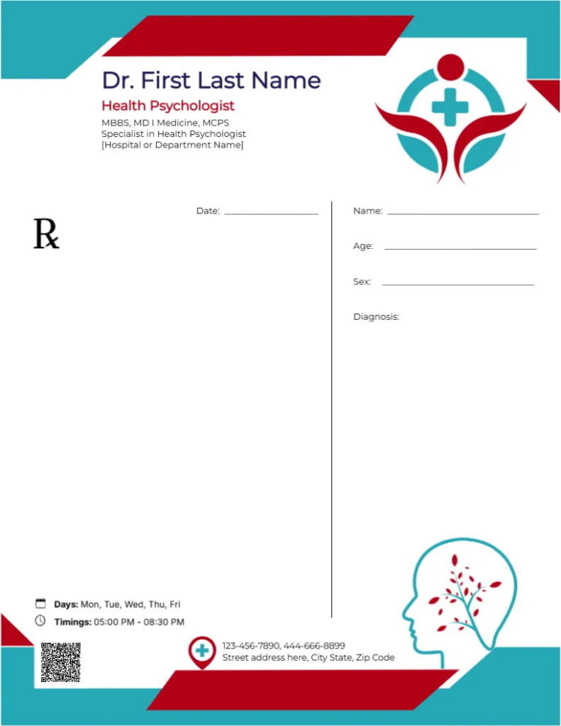 Health Psychologist Prescription