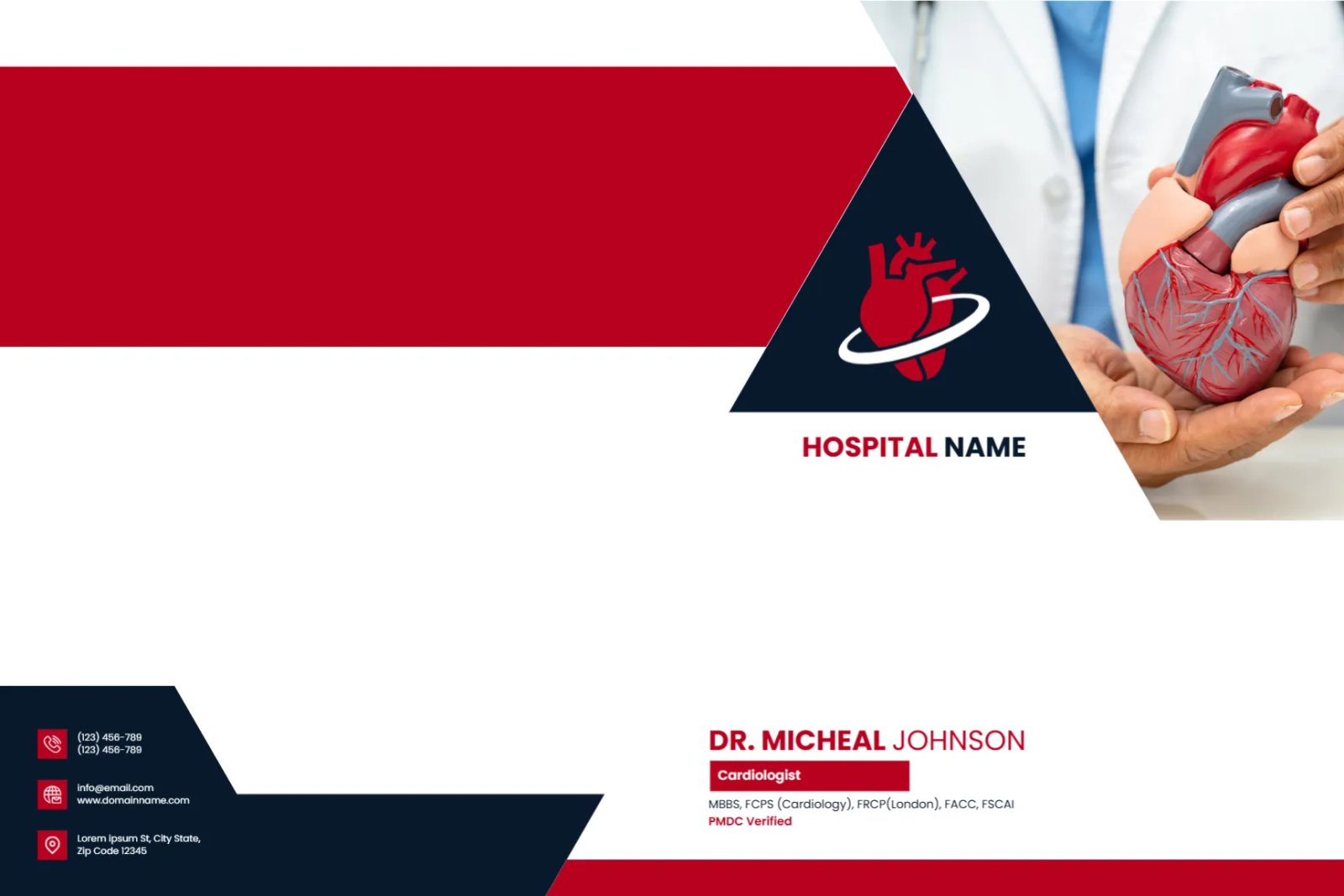 Cardiologist Prescription Folder Template