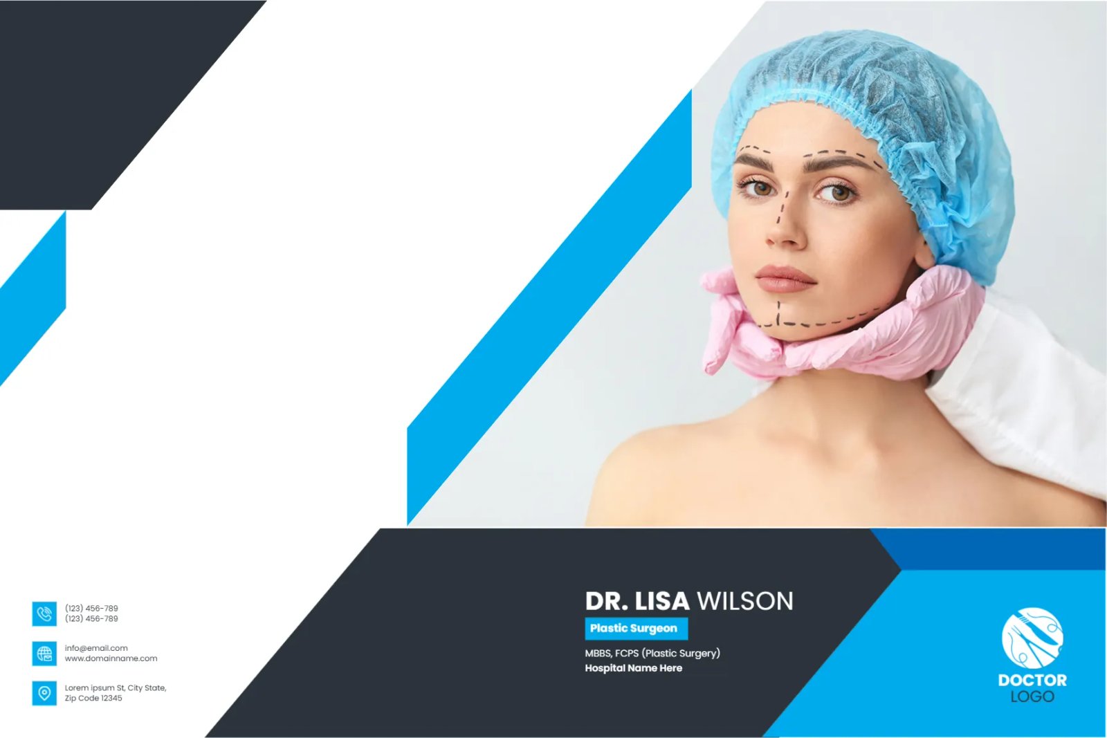 Plastic Surgeon Prescription Folder Template