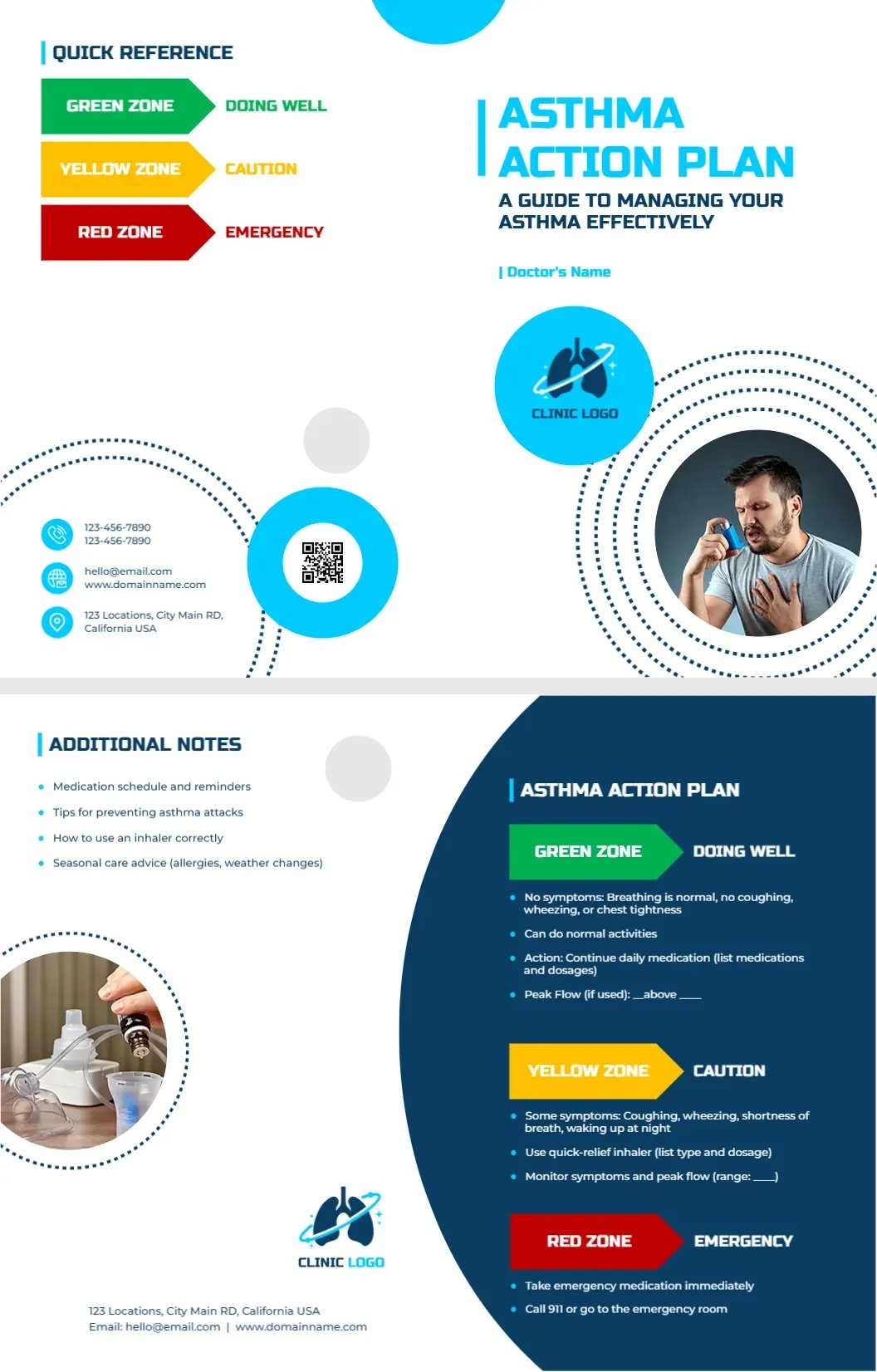 Asthma Action Plan Handout Template