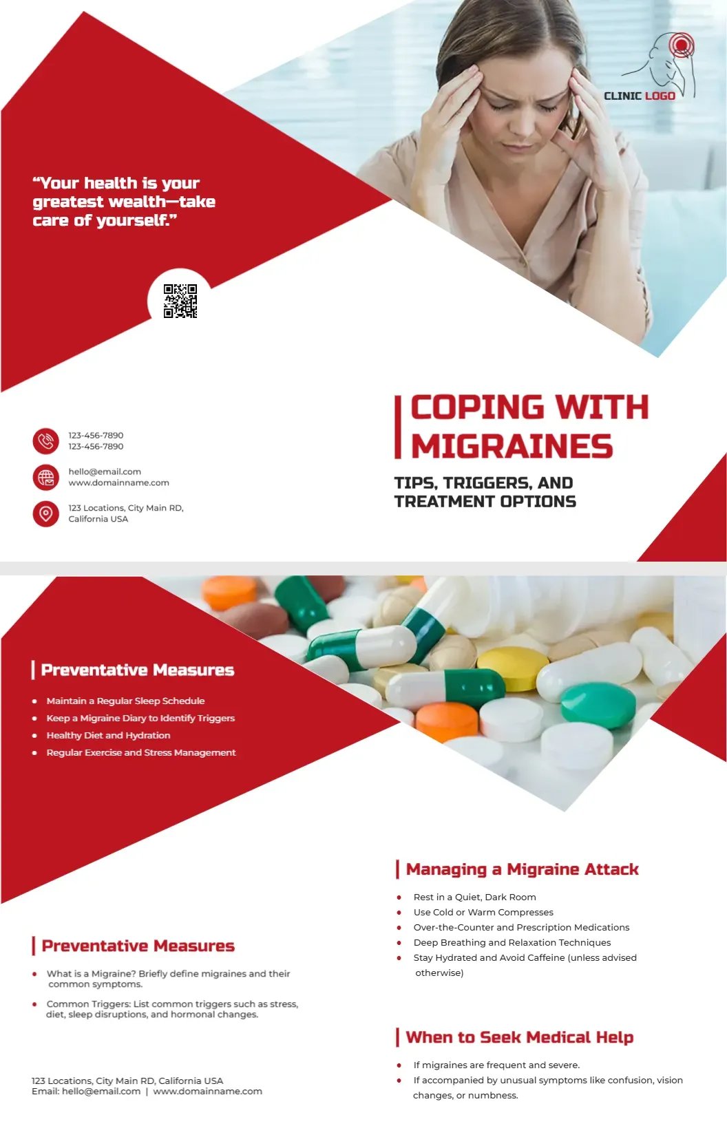 Coping with Migraines Handout Template