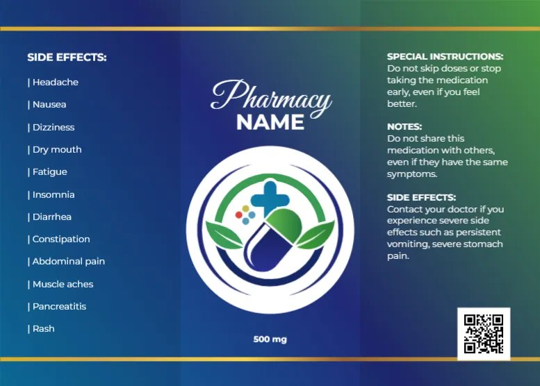 Side Effects and Warning Label Template