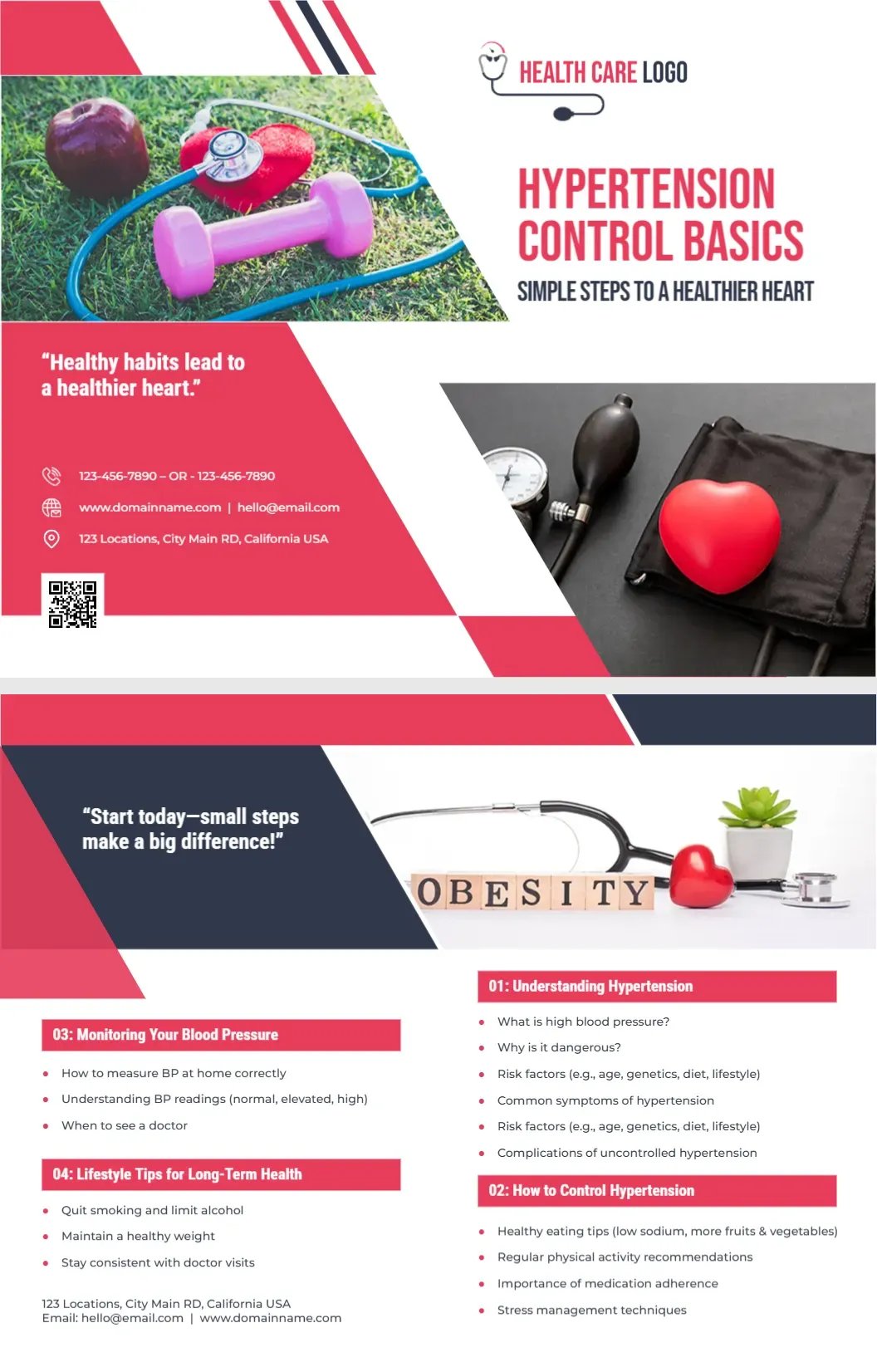 Hypertension Control Basics Handout Template